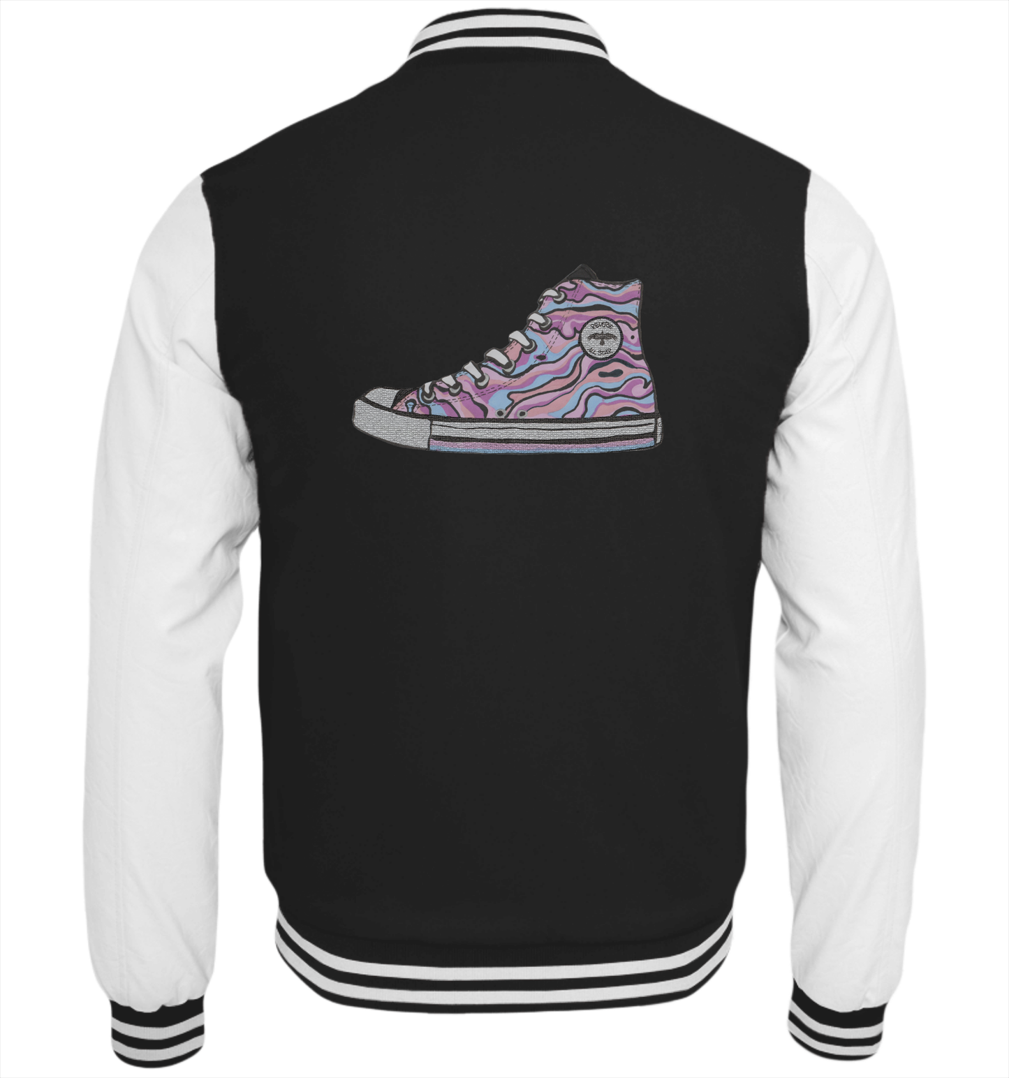 Jet Black-White-Back