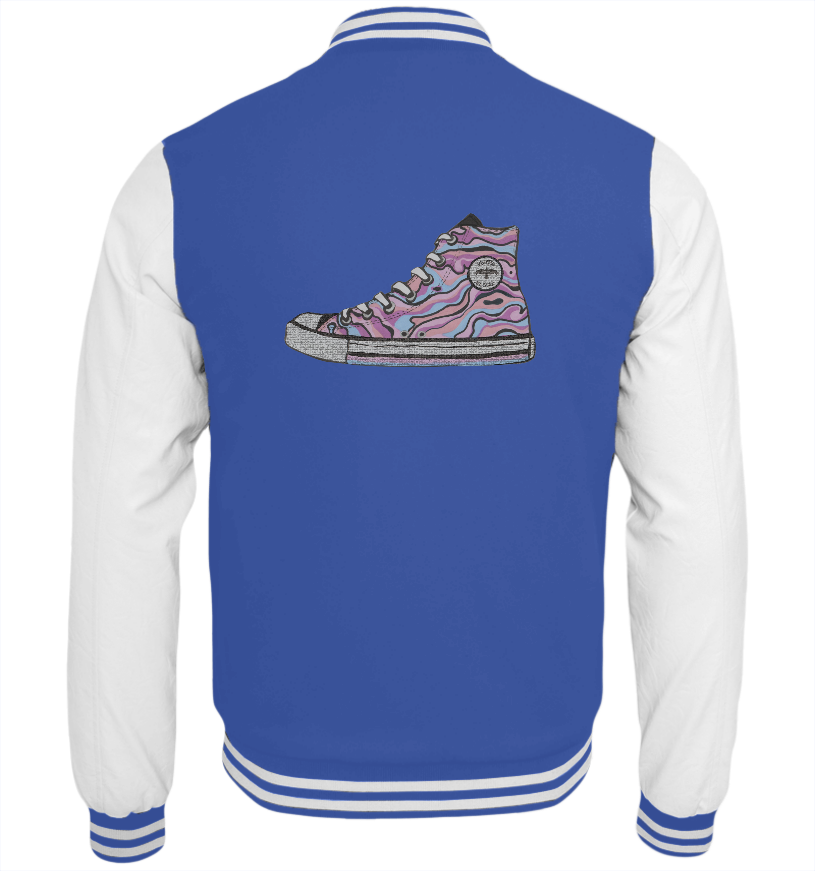 Royal Blue-White-Back