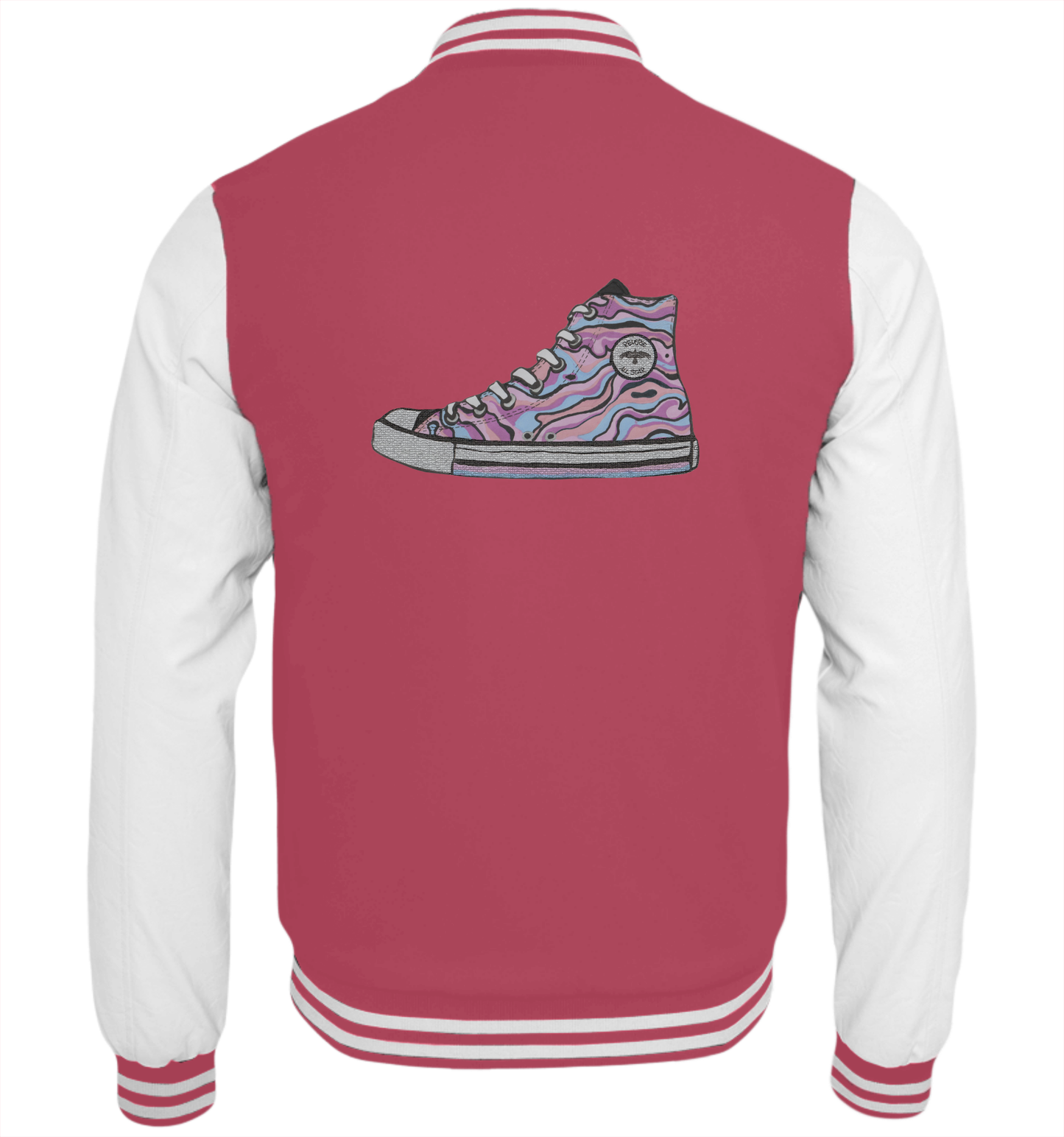 Hot Pink-White-Back